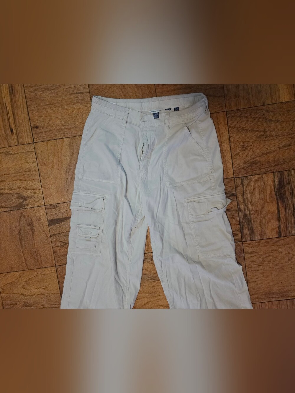 American Eagle Women's White/Beige Cargo Pants - size 12